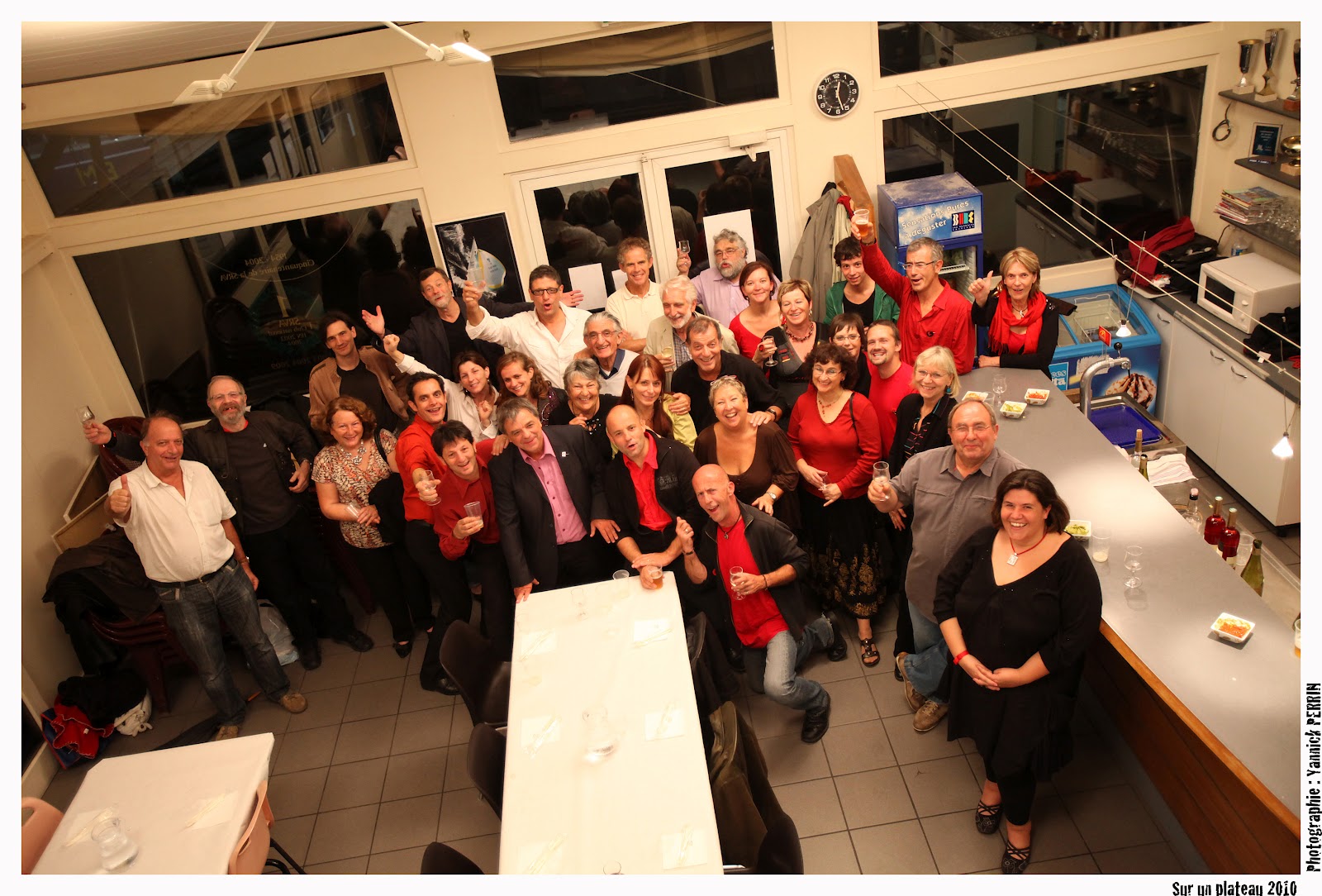 Festival sur un plateau- Les bénévoles autour de Jean-Paul Alègre - 2010