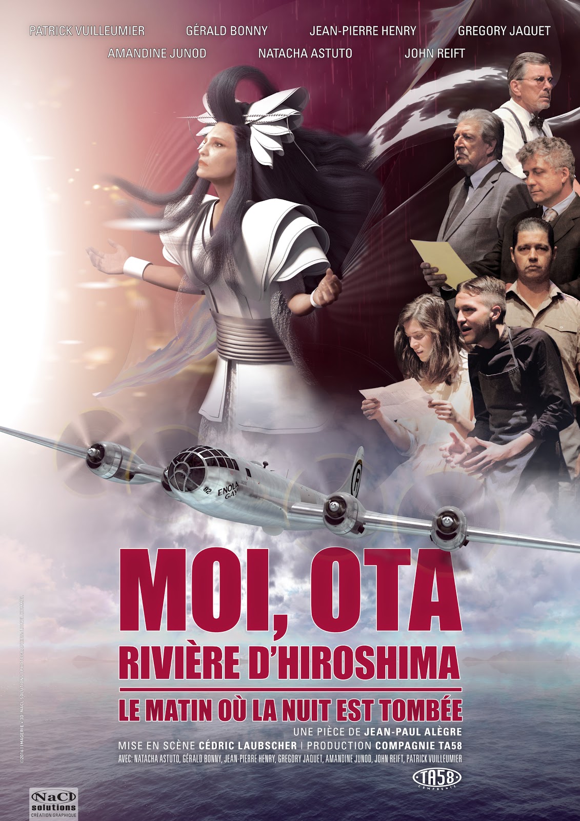 Moi Ota rivière d'Hiroshima 2016